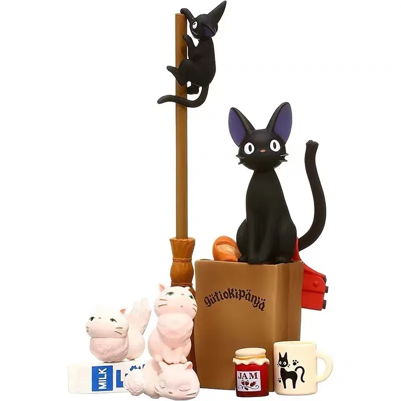 Kiki s Delivery Service Jiji Cat Action Figure Highly Detailed and Poseable Collectible Toy - Ghibli Figure