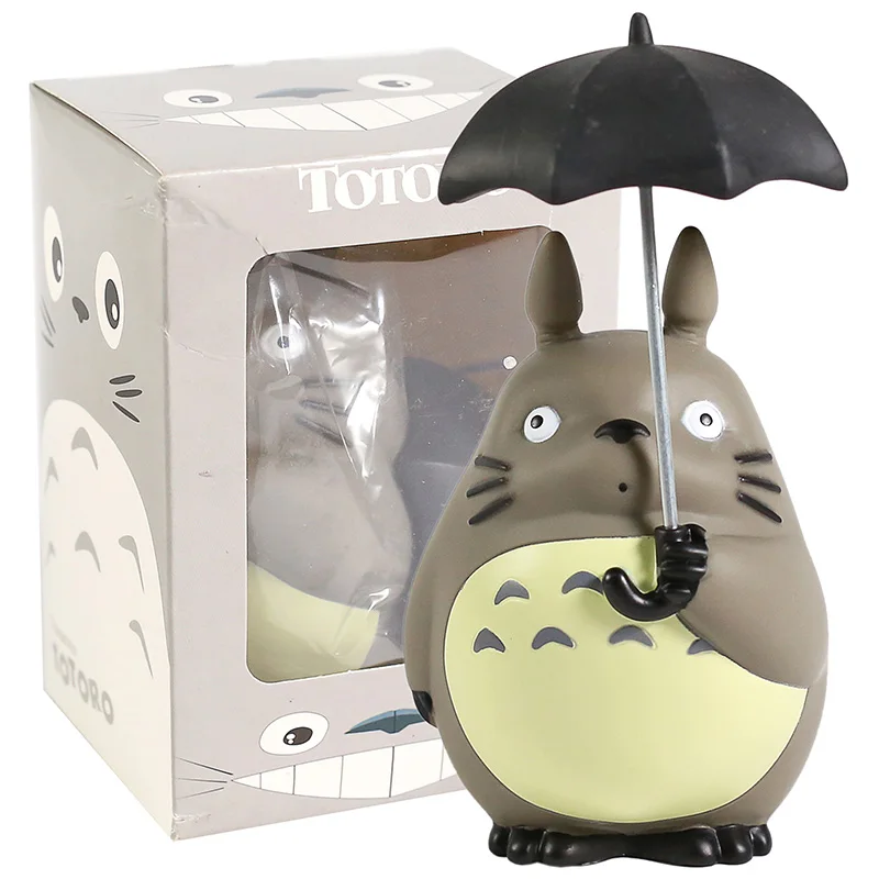 Miyazaki Hayao My Neighbor Totoro with Umbrella PVC Figure Collectible Model Toy 1 - Ghibli Figure